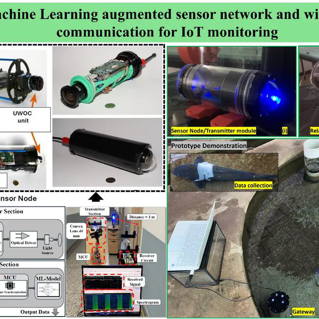 Machine learning-Assisted  Object Monitoring supported by UWOC for IoUT